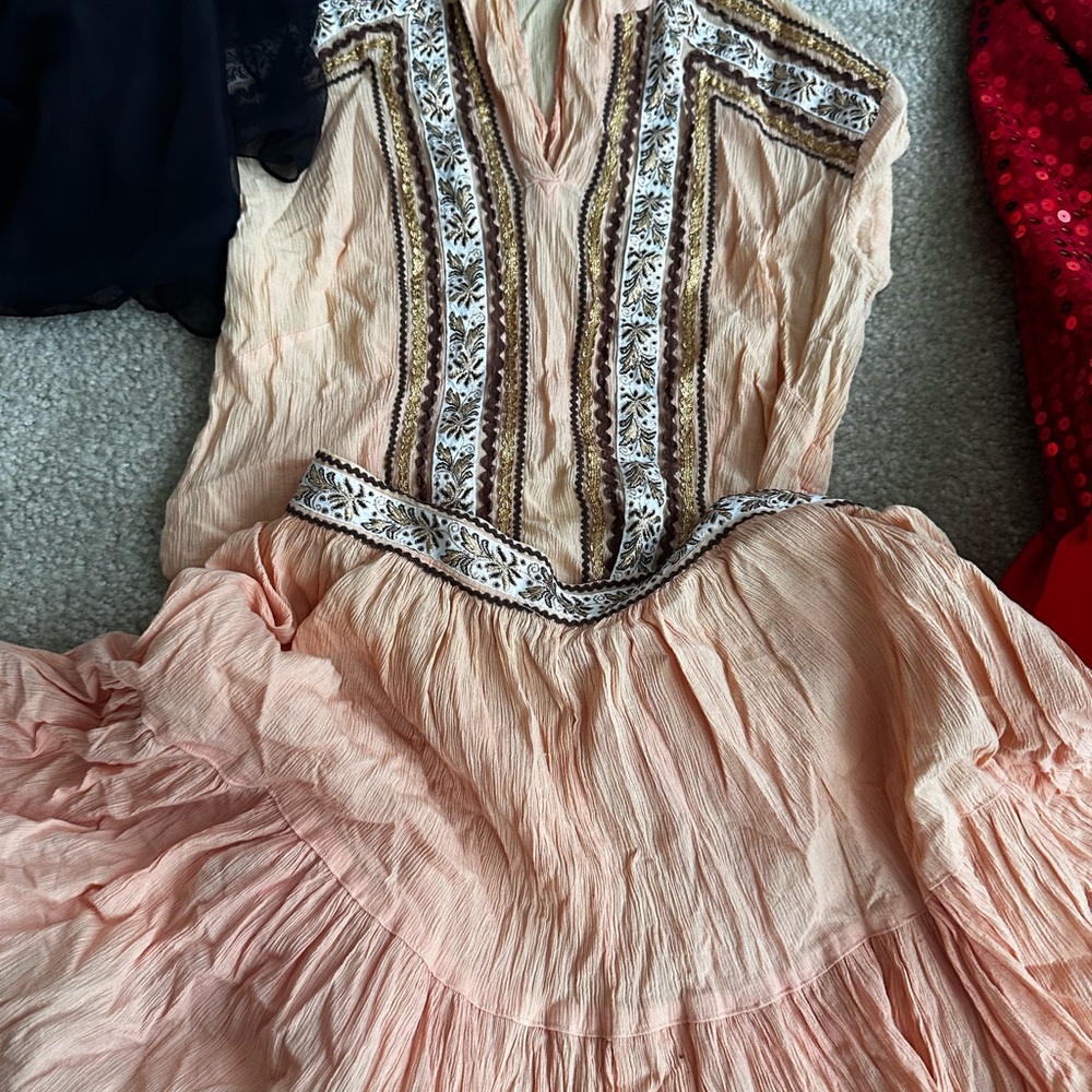 Vintage Lot with Patio set TD4 dress signed Don King  signed T 50s skirt